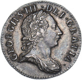1762 Threepence - Victoria British Silver Coin - Very Nice