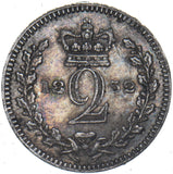 1852 Maundy Twopence - Victoria British Silver Coin - Nice