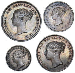 1862 Maundy Set - Victoria British Silver Coins - Superb