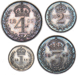 1899 Maundy Set - Victoria British Silver Coins - Superb