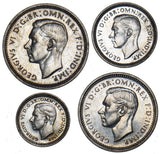 1937 Maundy Set - George VI British Silver Coins - Superb