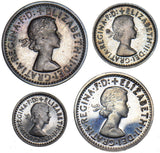 1970 Maundy Set - Elizabeth II British Silver Coins - Superb