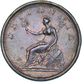 1807 Penny - George III British Copper Coin - Nice