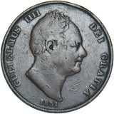 1831 Penny - William IV British Copper Coin