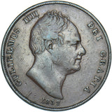 1837 Penny - William IV British Copper Coin