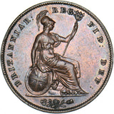 1844 Penny - Victoria British Copper Coin - Very Nice