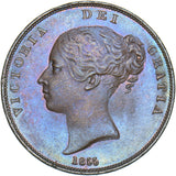 1855 Penny (OT) - Victoria British Copper Coin - Superb