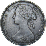 1860 Penny (F10) - Victoria British Bronze Coin - Nice