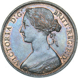 1862 Penny (F39) - Victoria British Bronze Coin - Superb