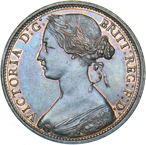 1862 Penny (F39) - Victoria British Bronze Coin - Superb