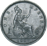 1862 Penny - Victoria British Bronze Coin - Very Nice