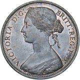 1866 Penny - Victoria British Bronze Coin - Superb