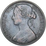 1874 H Penny (F66 6+G) - Victoria British Bronze Coin
