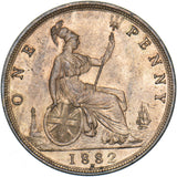 1882 H Penny - Victoria British Bronze Coin - Superb