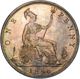 1886 Penny - Victoria British Bronze Coin - Superb