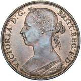1887 Penny - Victoria British Bronze Coin - Superb