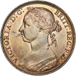 1891 Penny - Victoria British Bronze Coin - Superb