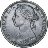 1892 Penny - Victoria British Bronze Coin - Very Nice