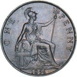 1896 Penny - Victoria British Bronze Coin - Very Nice