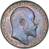 1910 Penny - Edward VII British Bronze Coin - Superb