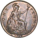 1914 Penny - George V British Bronze Coin - Very Nice