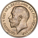 1916 Penny - George V British Bronze Coin - Superb