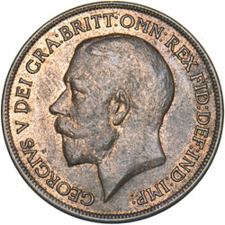 1920 Penny - George V British Bronze Coin - Very Nice