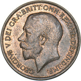 1920 Penny - George V British Bronze Coin - Very Nice