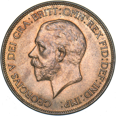 1931 Penny - George V British Bronze Coin - Superb