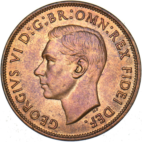 1950 Penny - George VI British Bronze Coin - Superb