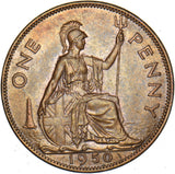 1950 Penny - George VI British Bronze Coin - Superb
