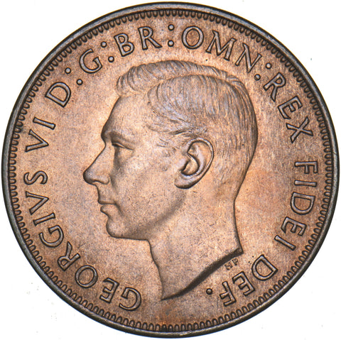1951 Penny - George VI British Bronze Coin - Superb