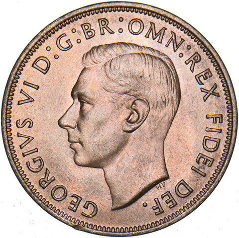 1951 Penny - George VI British Bronze Coin - Superb