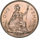 1951 Penny - George VI British Bronze Coin - Superb