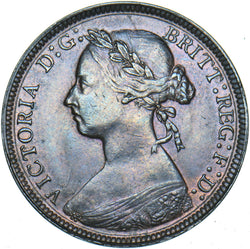 1885 Halfpenny - Victoria British Bronze Coin - Very Nice