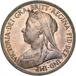 1901 Halfpenny - Victoria British Bronze Coin - Superb