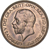 1934 Halfpenny - George V British Bronze Coin - Superb