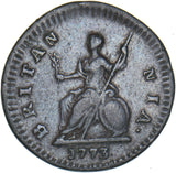 1773 Farthing -   Copper Coin - Nice