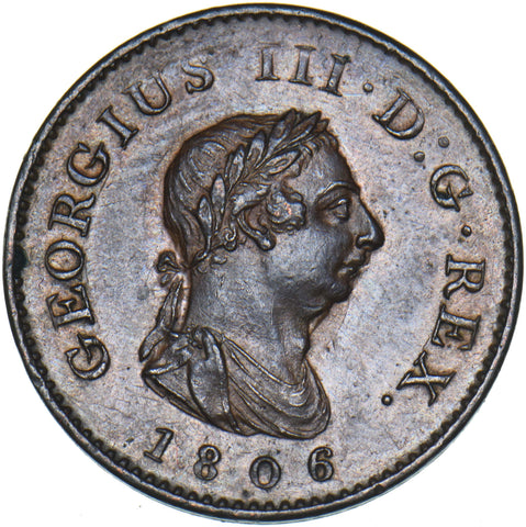 1806 Farthing -   Copper Coin - Very Nice