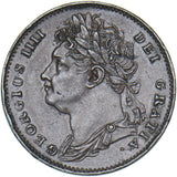 1822 Farthing - George IV British Copper Coin - Very Nice