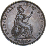 1827 Farthing -   Copper Coin - Very Nice