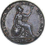 1854 Farthing - Victoria British Copper Coin - Nice