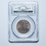 1862 Penny (CGS UNC 80) - Victoria British Bronze Coin - Superb