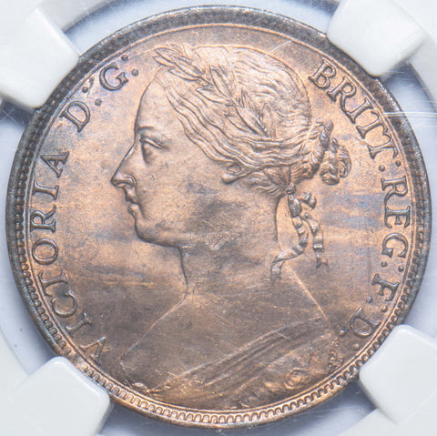 1892 Penny (NGC MS 62 RB) -   Bronze Coin - Superb