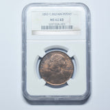 1892 Penny (NGC MS 62 RB) -   Bronze Coin - Superb