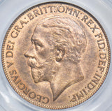 1927 Penny (CGS UNC 80) - George V British Bronze Coin - Superb