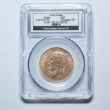 1927 Penny (CGS UNC 80) - George V British Bronze Coin - Superb