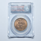 1927 Penny (CGS UNC 80) - George V British Bronze Coin - Superb