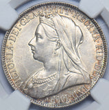 1901 Florin (NGC MS 62) - Victoria British Silver Coin - Superb