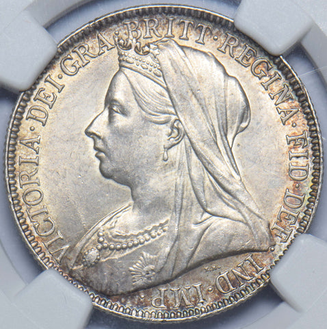 1901 Florin (NGC MS 62) - Victoria British Silver Coin - Superb